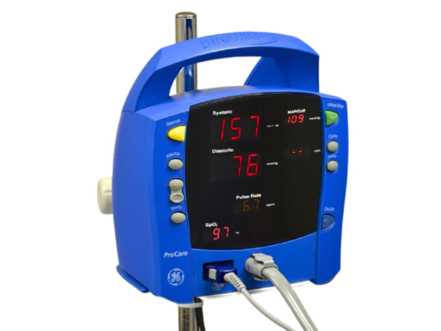 GE ProCare Patient Monitor + Stand & SPO2 Finger Sensor (Refurbished)