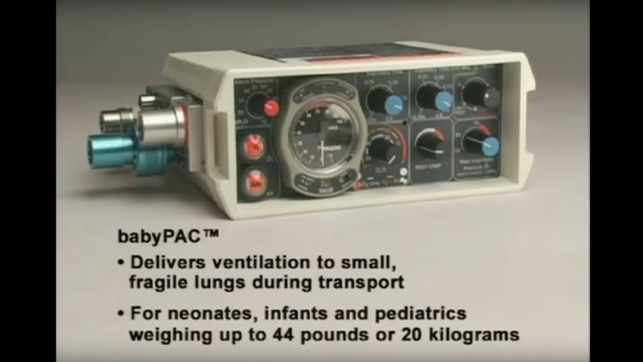 Smiths Medical PNEUPAC BabyPAC 100 Ventilator (Refurbished)