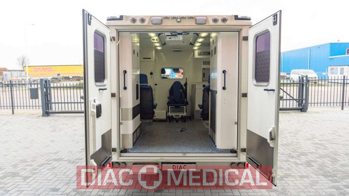 Mercedes-Benz 416 CDI Diesel Ambulance Container - Back Doors Open
